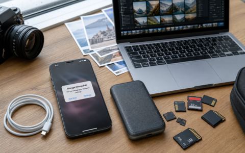 Illustration for Free Up iPhone Storage — Stop Letting Travel Photos Eat Your Phone Alive